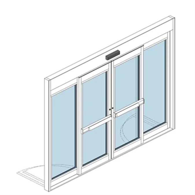 Sliding Door SL500 Resilience R104 FBO - Narrow Stile - Bi-Part