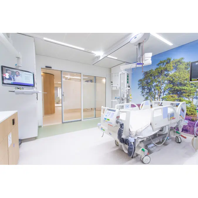 Luftdichte Tür ASSA ABLOY SL Hygienic Medicare Glass