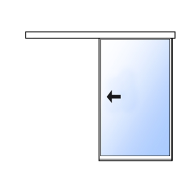 Immagine per ASSA ABLOY Slim - Porta scorrevole singola - Montaggio a muro