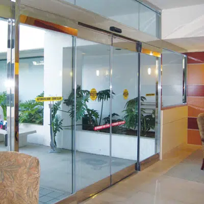 изображение для Sliding Door SL500 CGL with transom - overhead concealed
