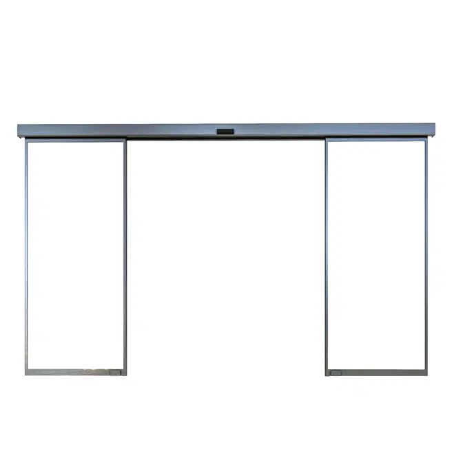 Puerta Corredera ASSA ABLOY Slim Eco - Muro cortina alojado en la familia Revit