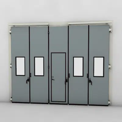 kuva kohteelle ASSA ABLOY FD2250P Folding Door (3+2)(2+3) Manual DLW 3190-6300mm DLH 1850-6000mm