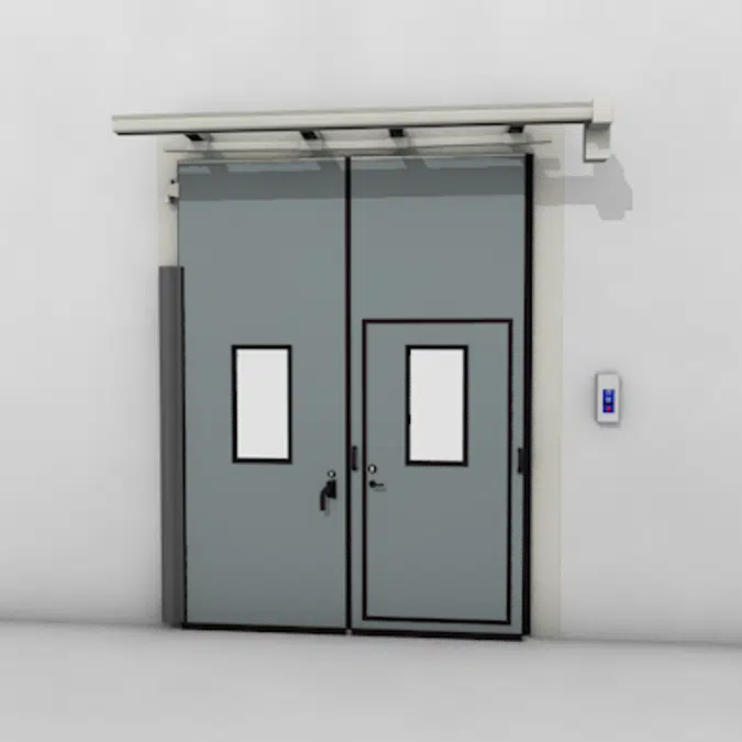 ASSA ABLOY FD2250P Folding Door (2+0) Electrical DLW 1400-2500mm, DLH 2000-6000mm