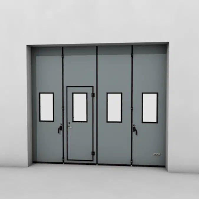 ASSA ABLOY FD2250P Folding Door (2+2) Manual DLW 2530-5000mm, DLH 1850-6000mm