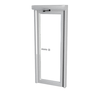 Image for Space saving single swing door - Balance door system