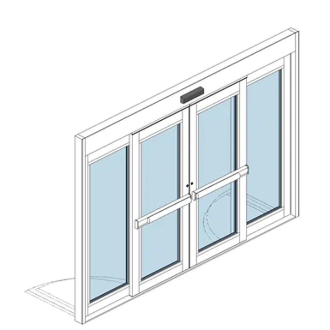 Sliding Door SL500 Resilience R104 FBO - Medium Stile - Bi-Part