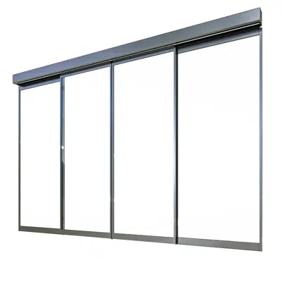 Image for Sliding Door Slim double with fixed panels - surface mounted
