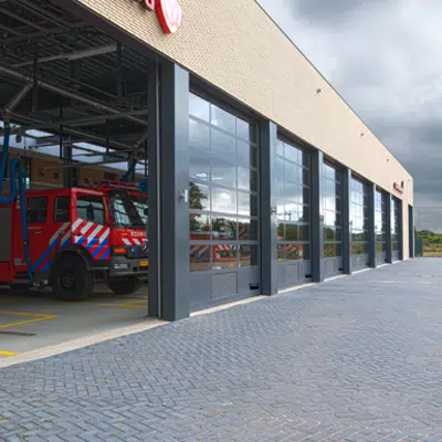Image for Crawford OH1042F Glazed Overhead Sectional Door
