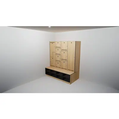 Lockers - Shoe Box Seating Mounted (LSBSM)图像