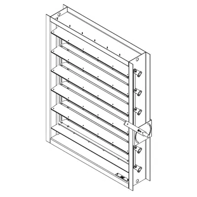 Image for Industrial Control Damper - Airfoil Parallel Blade - CD-97