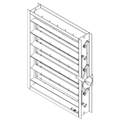 bilde for Industrial Control Damper - Airfoil Opposed Blade - CD-98