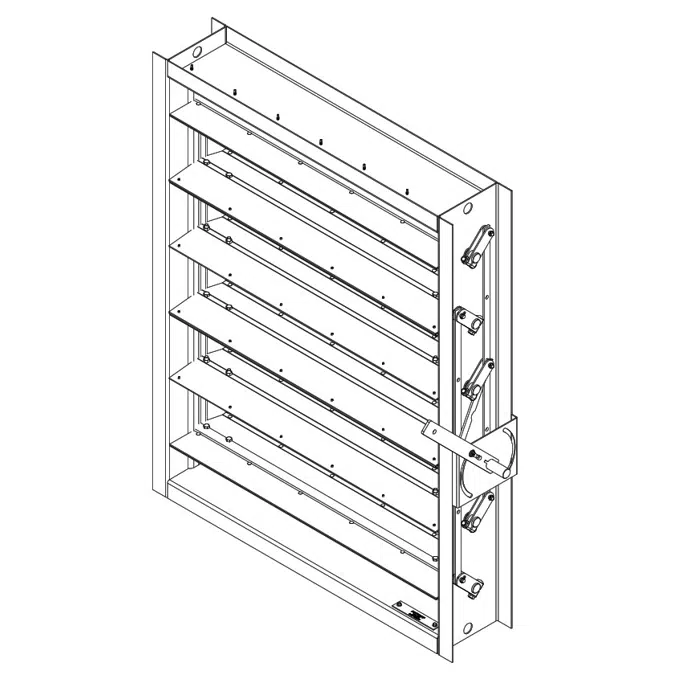 Industrial Control Damper - Airfoil Opposed Blade - CD-98