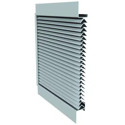 изображение для FEMA Grille - 5-1/2" Deep - Inverted-V Blade - Extruded Aluminum - XAV-545