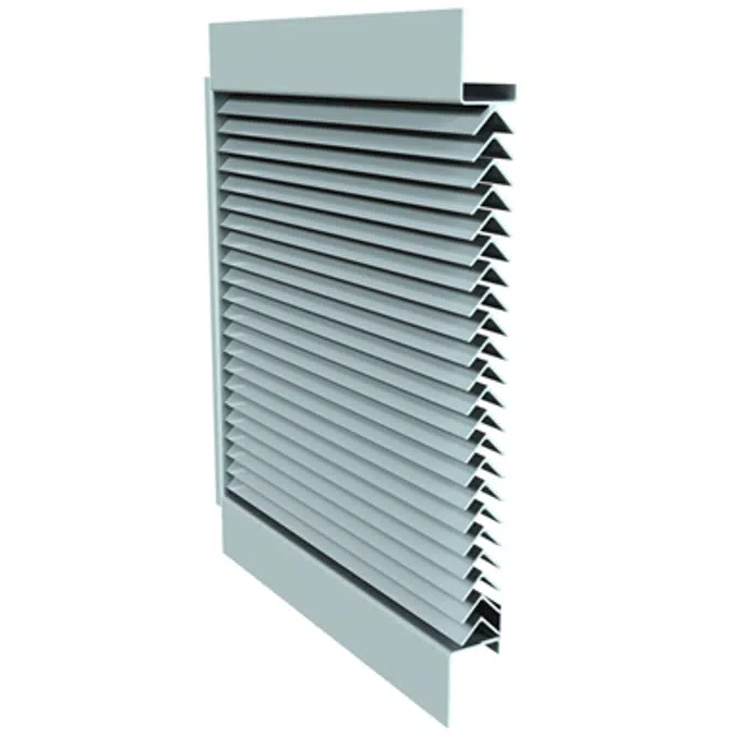 FEMA Grille - 5-1/2" Deep - Inverted-V Blade - Extruded Aluminum - XAV-545