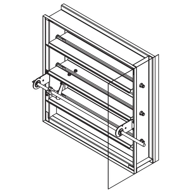 Smoke Damper - Triple-V Blade - Class 2 - SD-142