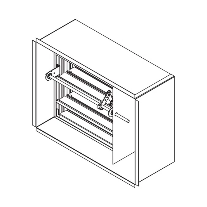 Combination Fire/Smoke Damper - 1-1/2 Hour - Side Panel - Front Access - Triple-V Blade - Class 1 - FSD-141-SP