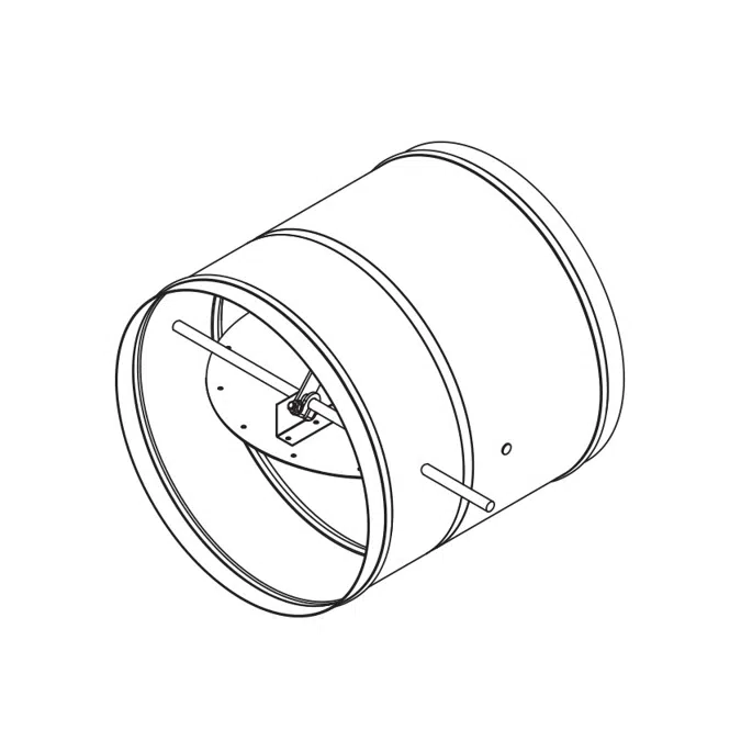 Smoke Damper - Round Blade - SD-25R