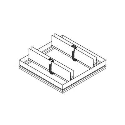 Image for Ceiling Radiation Damper - 3 Hour - Low Profile Butterfly Style Blade - CFD-15-LP