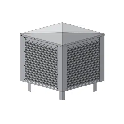 изображение для Penthouse - 4" Deep - 45 Degree Chevron Blade - Extruded Aluminum - ECD-445-PH