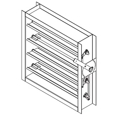 obraz dla Industrial Control Damper - Triple-V Opposed Blade - CD-84