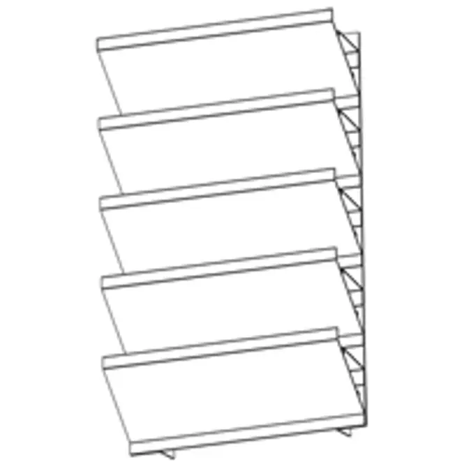 BIM objects - Free download! Extruded Aluminum Sight Screen, 4