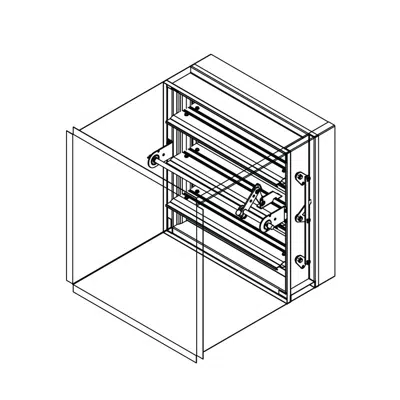 Image pour Combination Fire/Smoke Damper - 1-1/2 Hour - Actuator in the Airstream - Out-of-Partition - Airfoil Blade - Class 2 - FSD-152-OP