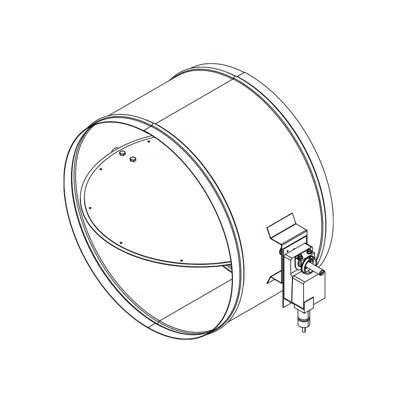 Imagem para Control Damper - Low Leakage CO2 - Round - Single Blade - CD-25R-CO2}