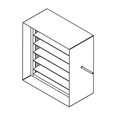 kuva kohteelle Control Damper - Narrowline Aluminum Airfoil Parallel Blade - CD-53