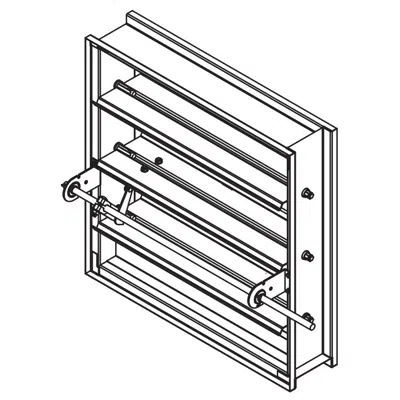 Image for Combination Fire/Smoke Damper - 3 Hour - Triple-V Blade - Class 3 - FSD-343