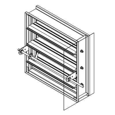 Immagine per Smoke Damper - Airfoil Blade - Class 1 - SD-151