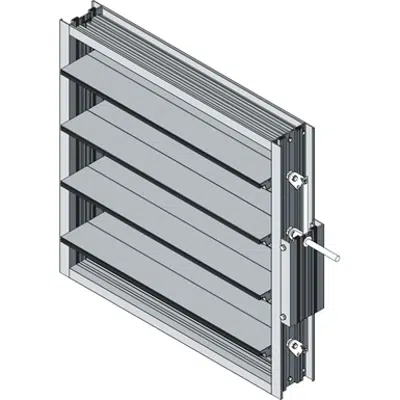 画像 Industrial Control Damper - Thermally Broken Frame - Broken Airfoil Opposed Blade - TICD-52BF