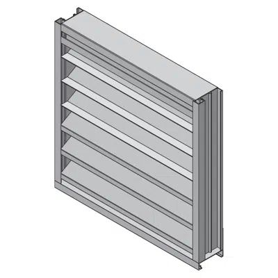 Image for Drainable Louver - 4" Deep - 30 Degree Intake/Exhaust - Extruded Aluminum - EEI-430