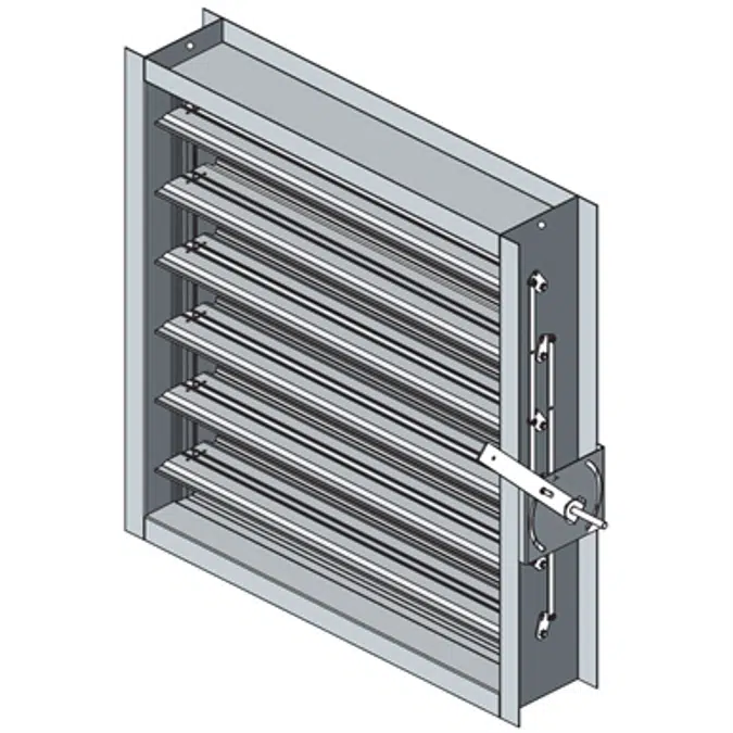 Industrial Control Damper - Airfoil Parallel Blade - CD-91