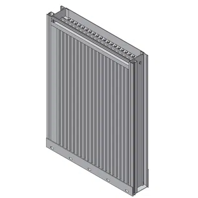 obraz dla Hurricane Miami-Dade Louver - 3" Deep - 45 Degree Vertical Chevron Blade - Extruded Aluminum - ECV-345-MD