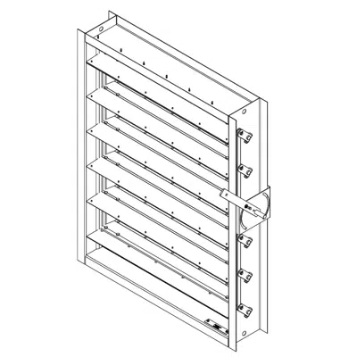 afbeelding voor Industrial Control Damper - Airfoil Parallel Blade - CD-95