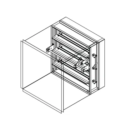 Image pour Combination Fire/Smoke Damper - 1-1/2 Hour - Actuator in the Airstream - Out-of-Partition - Airfoil Blade - Class 1 - FSD-151-OP