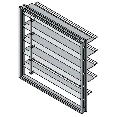 Image for Backdraft Damper - Extruded Style Blade - Medium to High Velocity - BD-250