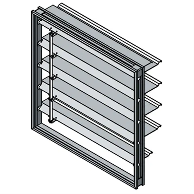 Backdraft Damper - Extruded Style Blade - Medium to High Velocity - BD-250