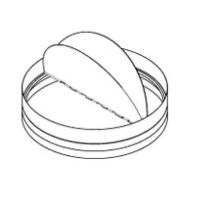 画像 Backdraft Damper - Round Butterfly Style Blade - BD-20R
