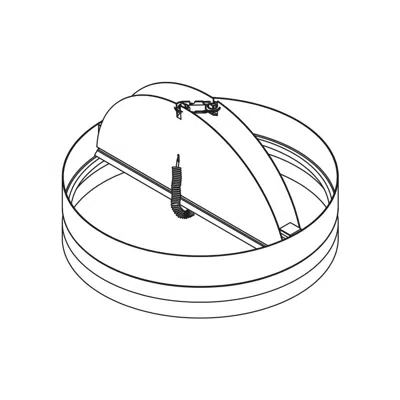 Image pour Ceiling Radiation Damper - 3 Hour - Round Blade - CFD-15R