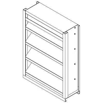 Immagine per Drainable Louver - 6" Deep - 37-1/2 Degree High Performance J-Blade - Extruded Aluminum - EFJ-637-HP
