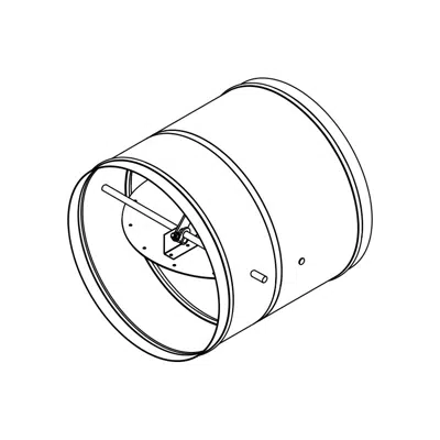 画像 Fire Damper - 1-1/2 Hour - Round Blade - FD-125R