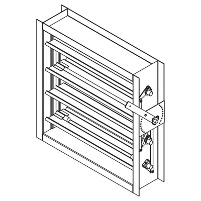 Зображення для Industrial Control Damper - Triple-V Opposed Blade - CD-86