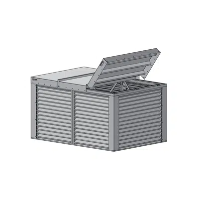 Penthouse - 6" Deep - 35 Degree Drainable Blade - Extruded Aluminum - High Performance - EFD-635-XD-PH图像