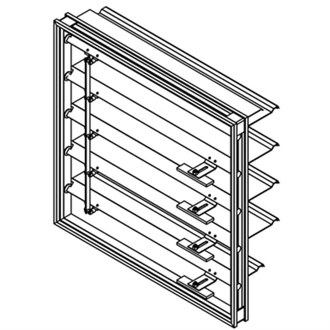Backdraft Damper - Adjustable Counterbalanced - Extruded Style Blade - CBD-250
