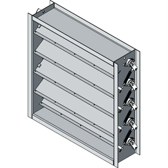 Industrial Control Damper - Blast Supression - Airfoil Blade - BC-550