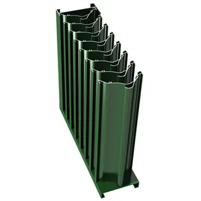 Imagem para Hurricane Miami-Dade Louver - 6" Deep - 45 Degree Vertical Chevron Blade - Extruded Aluminum - ECV-645-MD}