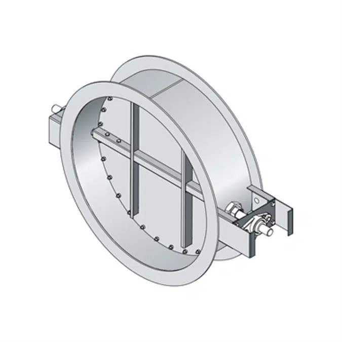 Industrial Control Damper - Bubble-tight - Butterfly Style Blade - CD-95R