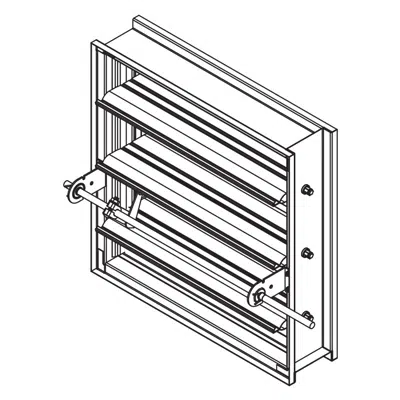 imagen para Combination Fire/Smoke Damper - 1-1/2 Hour - Airfoil Blade - Stainless Steel - Class 2 - FSD-152-SS
