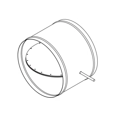 imagem para Control Damper - Low Leakage - Round - Single Blade - CD-25R